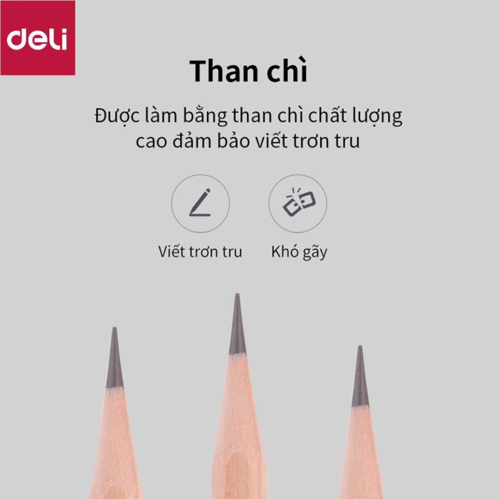 Bút chì lục giác/tam giác Deli - loại HB/2B - 30 chiếc/hộp - S941 / S943 [Deli]