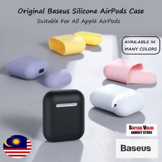 Vỏ bảo vệ cho hộp sạc tai nghe Airpods 1/2 chất liệu cao su TPU mềm bền bỉ
