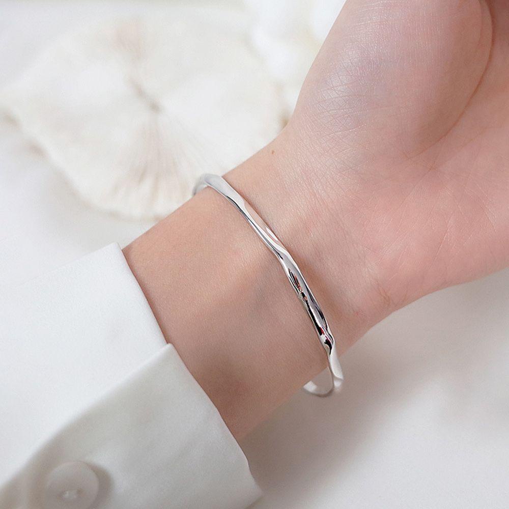 MXGOODS Vòng Đeo Tay Dạng Hở Trơn Đơn Giản Dành Cho Nam Và Nữ