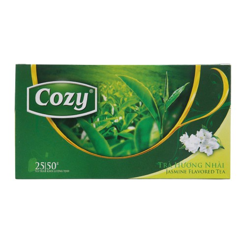 Trà Cozy Túi Lọc Hương Dâu - Đào - Bạc Hà - Hồng Trà - Nhài - Trà xanh- Sen(50g)