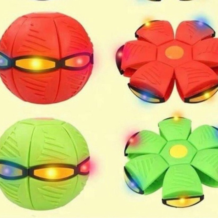 Bóng biến hình đĩa bay UFO cho bé, Bóng ma thuật, đĩa bay ufo tự nảy có đèn led siêu sáng