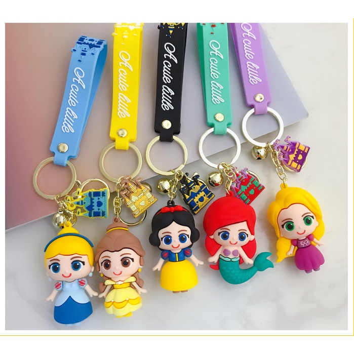 ⭐Yixin の Mọi Thứ Dễ Thương⭐Móc Khóa Hình Công Chúa Disney Dễ Thương