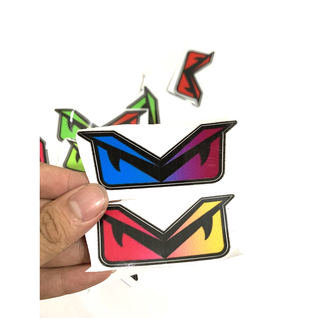 Tem Sticker Mắt Đủ Màu 3 lớp Siêu Đẹp