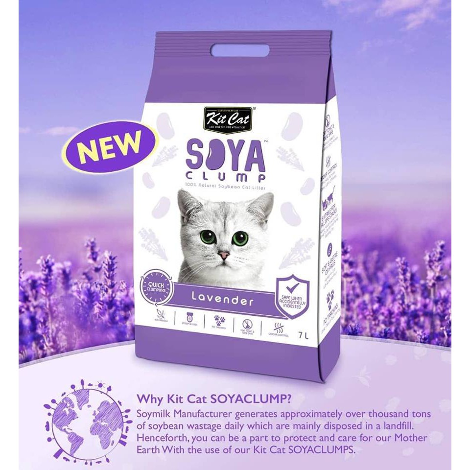 Cát đậu nành cho mèo - Kitcat soya 7 lít