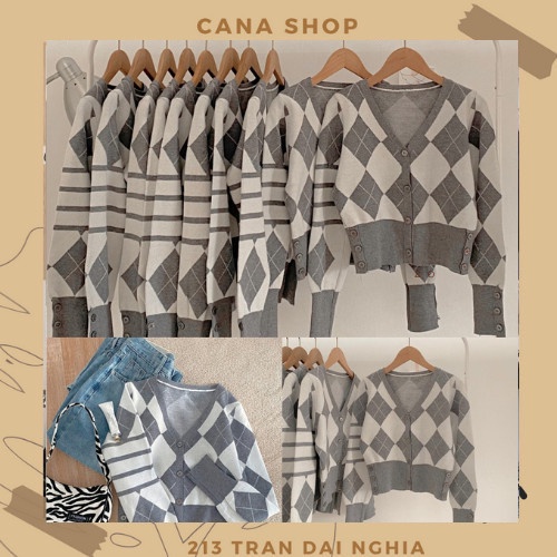 Áo Cardigan Bo Tay Dáng Croptop Phong Cách Hàn Quốc | CANA SHOP