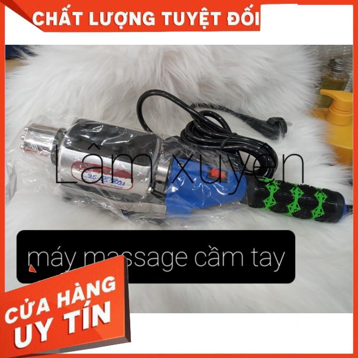 Máy massage cầm tay 🍟 FREESHIP 🍟 có cán tay cầm inox Phú Quý cá nhân dành cho tóc nam barber ,massage thư giản thoải mái