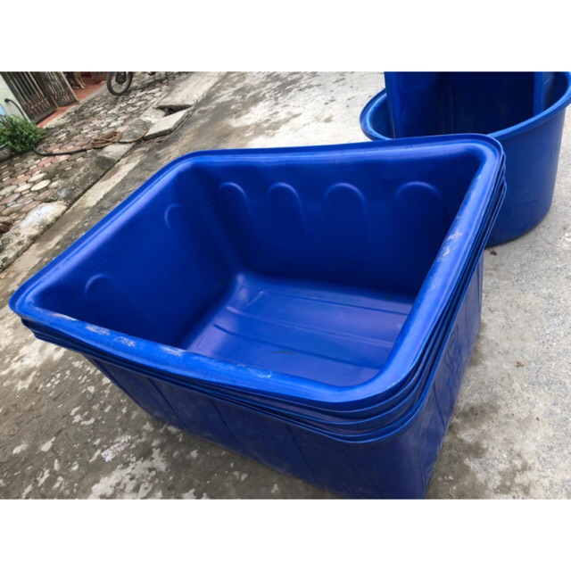 Thùng nhựa chữ nhật 500l - Kt: 132x95x66 cm