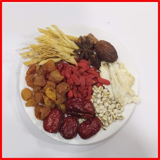 Combo 10 Gói Thuốc Bắc Hầm Thịt Gà, chân giò, nấu lẩu... cao cấp, đủ vị, không diêm sinh - cho 1-2 kg thịt