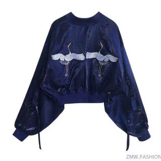 ÁO KHOÁC BOMBER THÊU HẠC