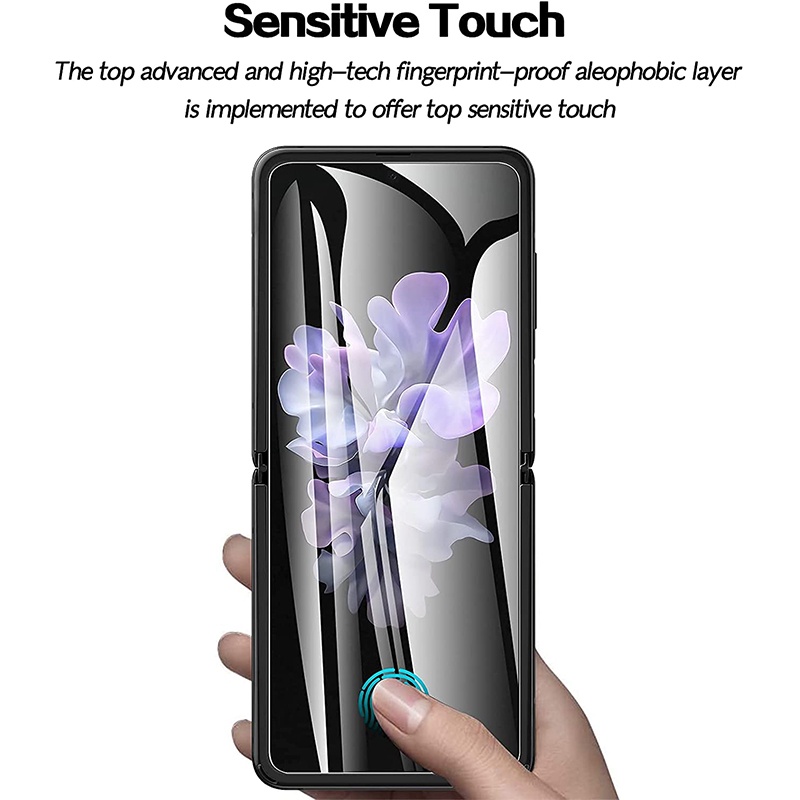 [Miễn Phí Vận Chuyển] [destacado] Miếng Dán TPU Mềm Trong Suốt HD-Clear Chống Dấu Vân Tay Bảo Vệ Màn Hình Cho Galaxy Z Flip 3 Mobile