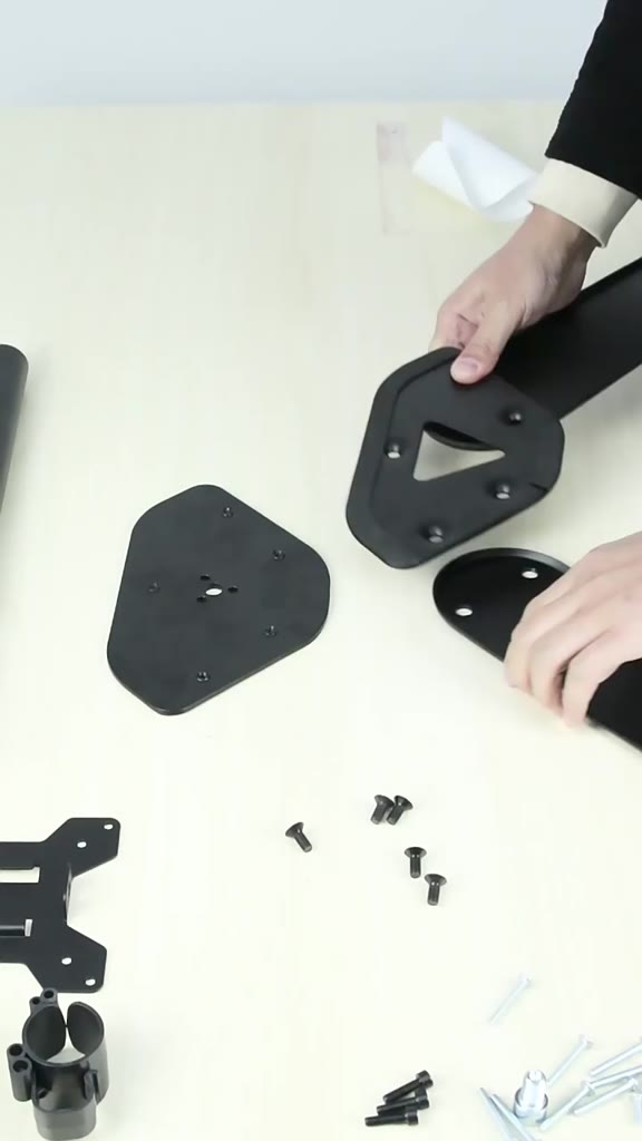 Arm treo 3 màn hình 13-27 inch, giá treo màn hình máy tính M043 2 dưới 1 trên xoay 360 độ | BigBuy360 - bigbuy360.vn