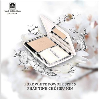 Phấn Trắng Tinh Chế Siêu Mịn Tenamyd - Pure White Powder SPF 15 14.5g