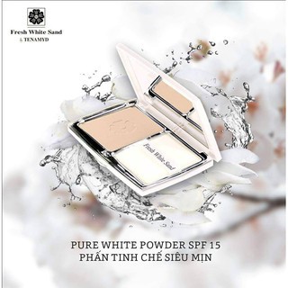 Phấn trắng tinh chế siêu mịn tenamyd - pure ưhite powder SPF 15 14.5g - Happy Life for You