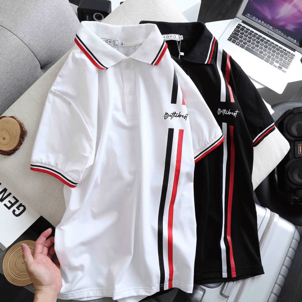 Áo thun nam phối sọc classic, Vải cotton mềm mịn cao cấp, kiểu dáng sang trọng lịch lãm [NEW UNISEX]