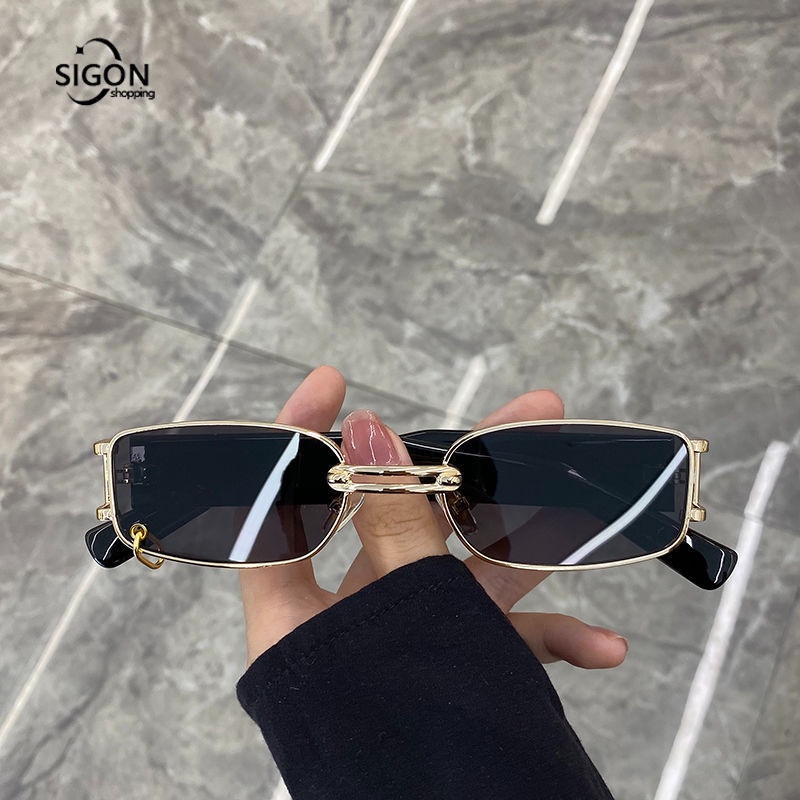 Kính Mát Gọng Vuông Phong Cách Retro Thời Trang Cho Nam Nữ