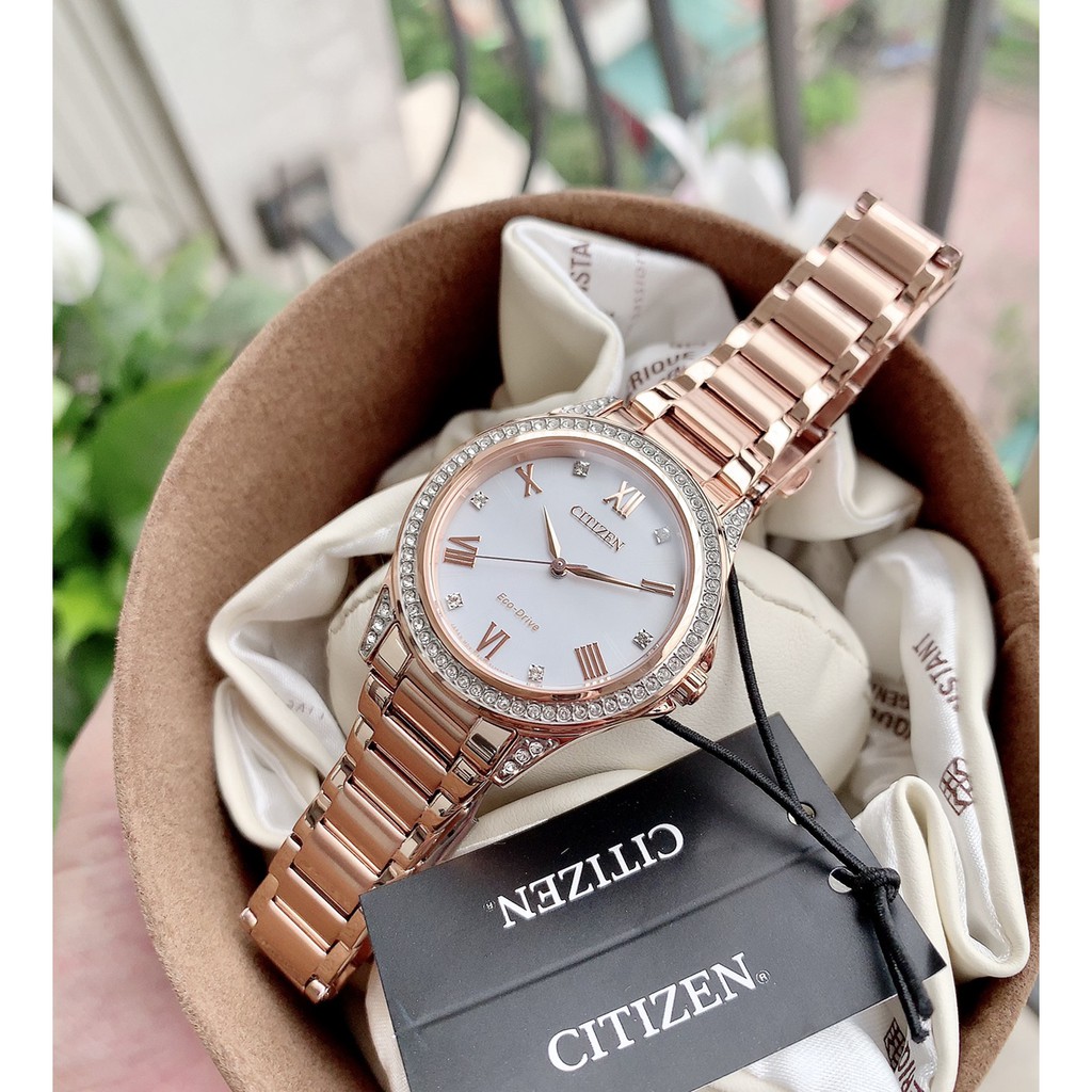 Đồng hồ nữ Citizen EM0233-51A - máy Quartz Pin Eco drive