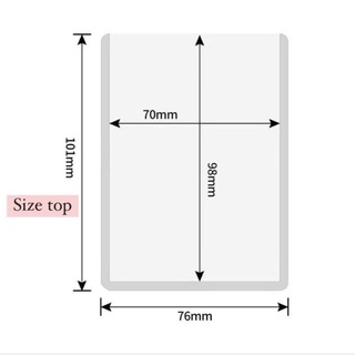 Top loader A7 seal trong đựng card