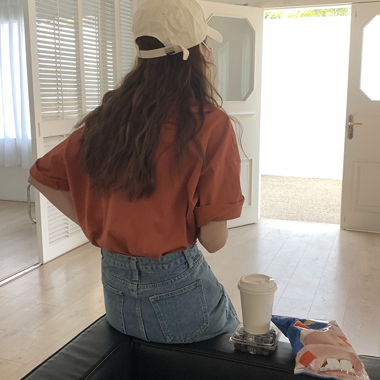 Chân váy Jean Denim Ngắn Lưng cao Form chữ A Phối túi Ulzzang Hàn Quốc Chân váy bò ngắn Cạp cao Thời trang | BigBuy360 - bigbuy360.vn