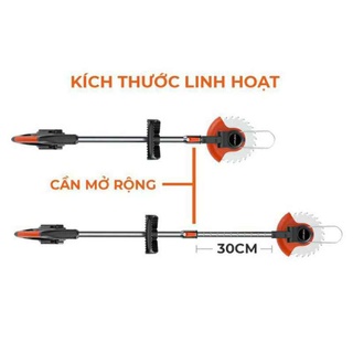 Máy cắt cỏ pin lapusen, máy cắt cỏ cầm tay LAPUSEN pin khủng 15 cell, Hàng nhập khẩu cao cấp, Bảo hành 3 năm