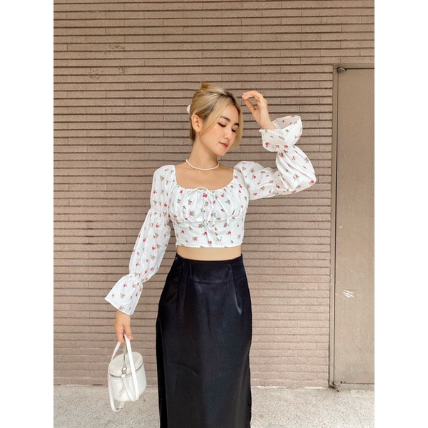 Chân Váy Phi Mềm Xẻ Tà