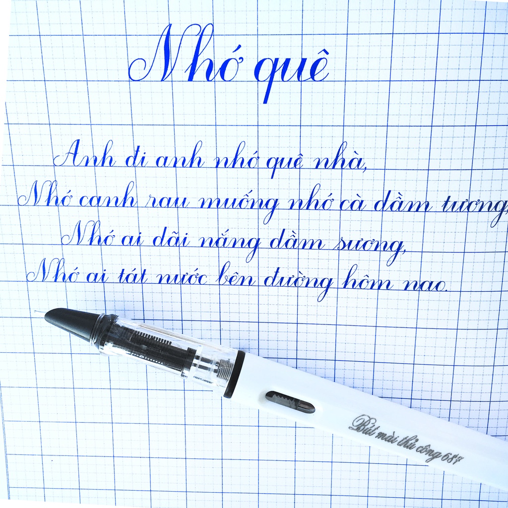 Bút Mài Thủ Công 687 Graphy, Ngòi êm trơn,rõ nét,siêu bền,bút máy, bút luyện chữ đẹp
