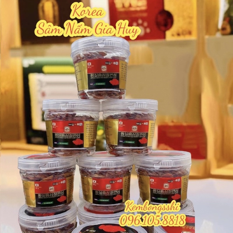 [HÀNG MỚI VỀ] Sâm Lát Tẩm Mật Ong Hộp Quai Xách 200gr HÀN QUỐC
