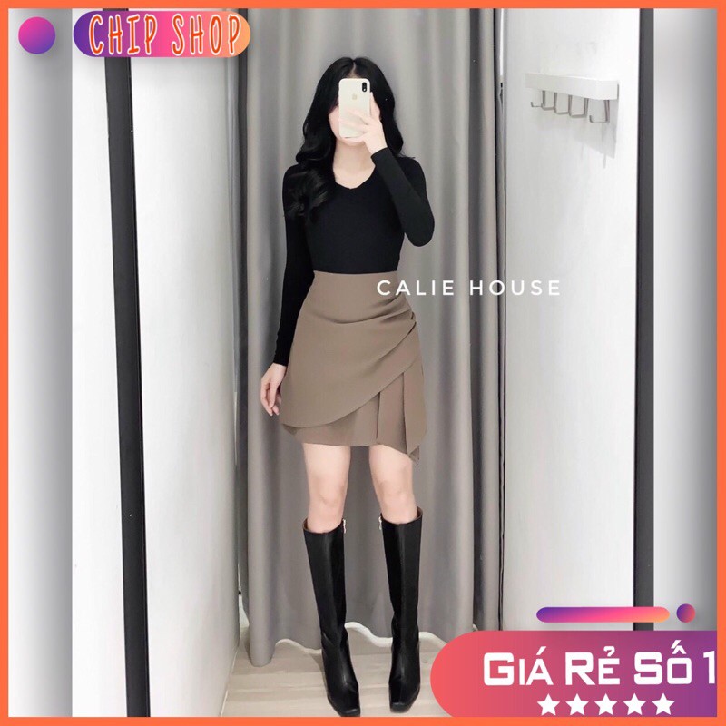 CHÂN VÁY CHÉO VẠT CHE BỤNG STYLE NỮ