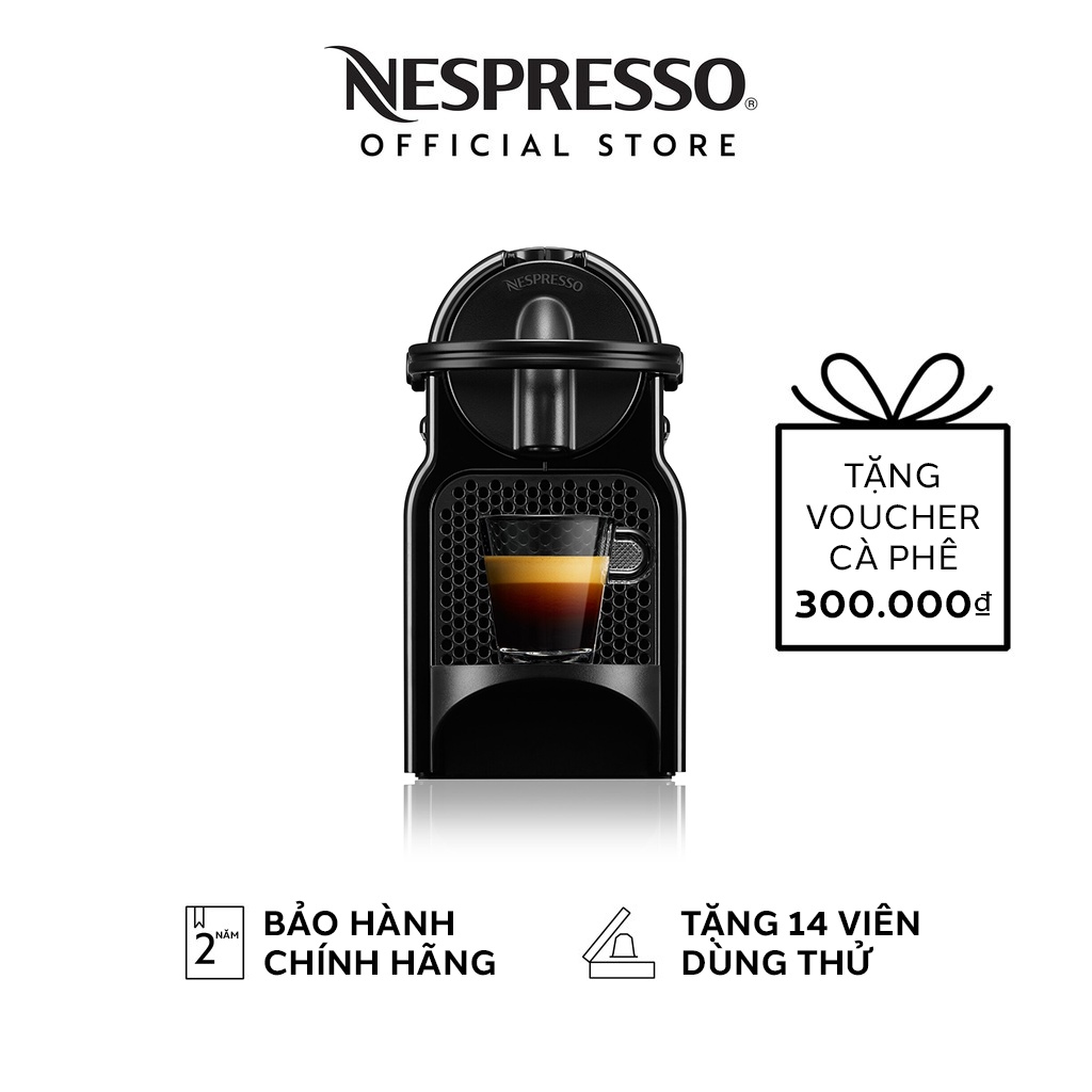 [NHẬN KÈM QUÀ TẶNG] Máy pha cà phê Nespresso Inissia Đen