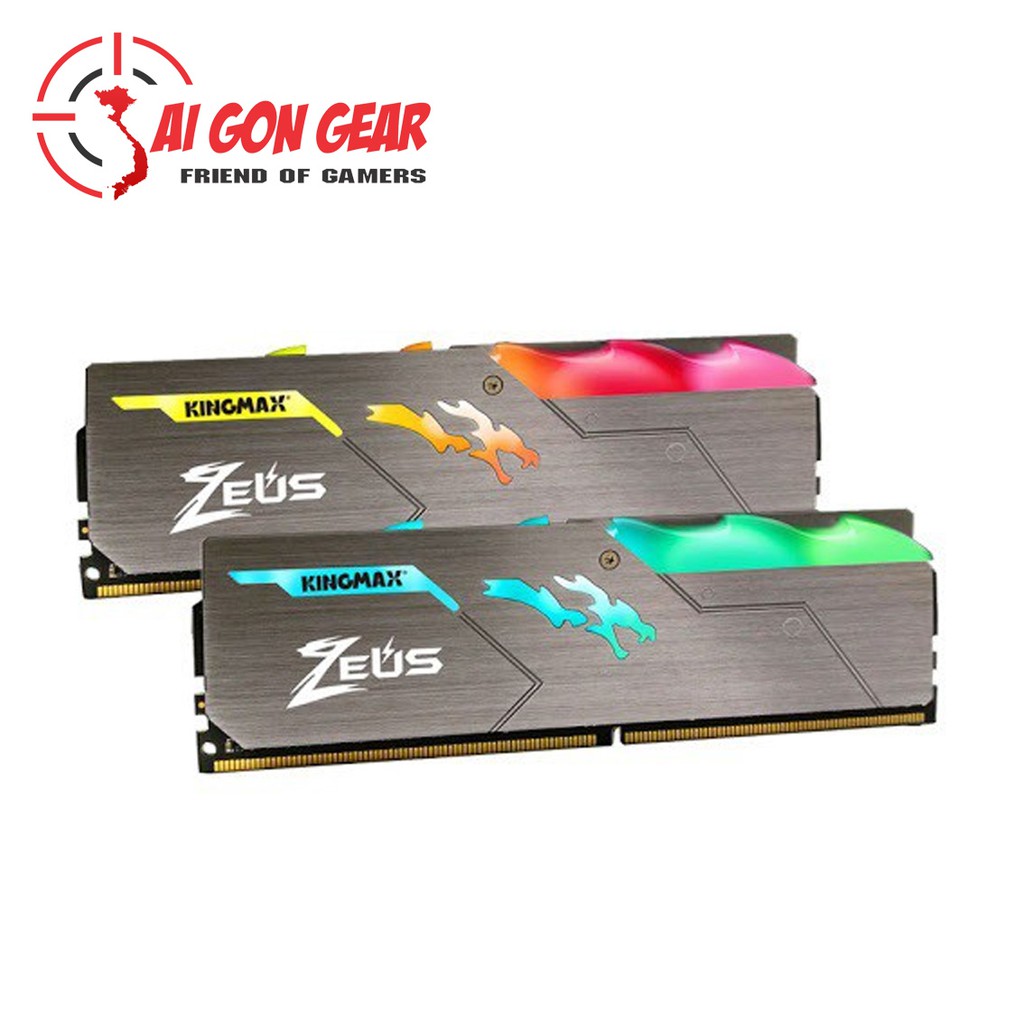 Ram Kingmax DDR4 8GB / 16GB / 32GB Bus 3000 / 3200 / 3600 Heatsink (Zeus) Led