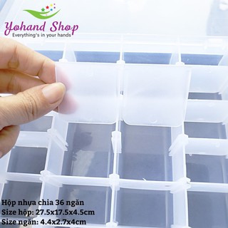Hộp nhựa chia 36 ngăn