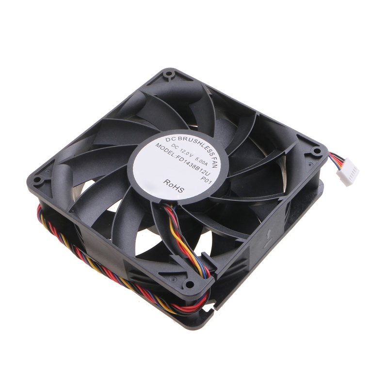 Quạt Tản Nhiệt Công Suất Cao 6 Pin 140x140x38mm 6000rpm FD1438B12U Cho DC 12V 43