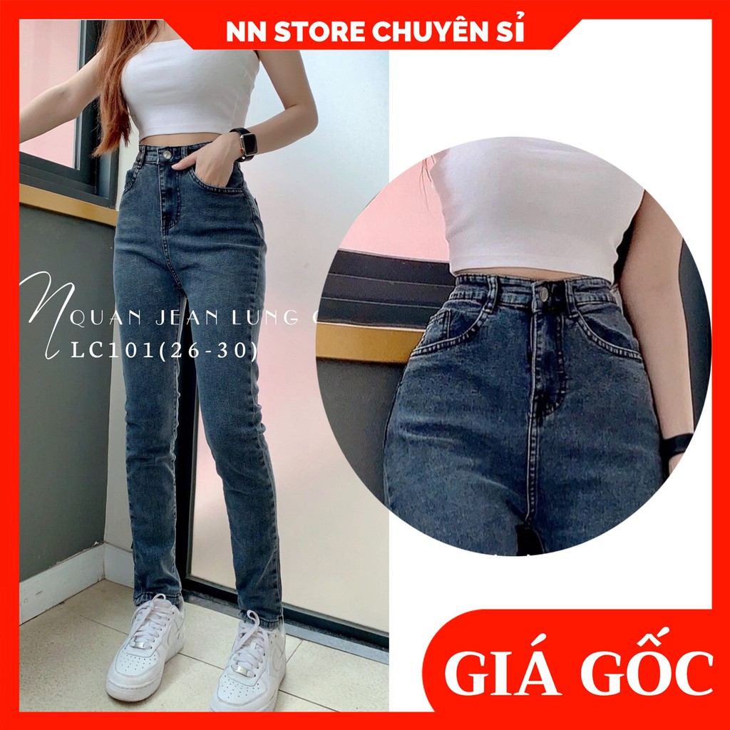 QUẦN JEAN DÀI LƯNG CAO - QUẦN BÒ ÔM BODY - QUẦN JEAN LƯNG CAO XÁM LC101 ⚡100% ẢNH THẬT⚡ NN CHUYÊN SỈ