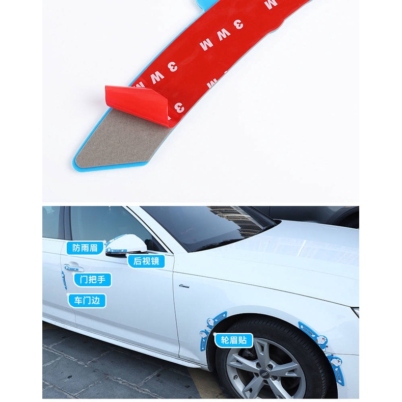 Automotive Wheel Trim Bumper Strip Universal Cartoon Cute Thickening Silicone Front and Rear Bumper Anti-Scratch Decorative Protective Strip p5kP