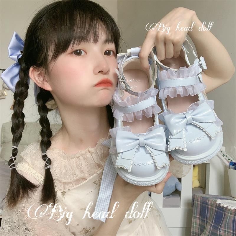 Giày búp bê Lolita da mềm cỡ nhỏ thời trang mùa hè dành cho nữ