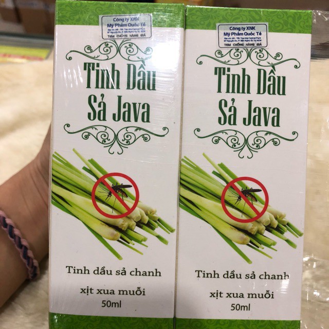 Tinh dầu sả chanh đuổi muỗi Java  - Nhà thuốc Nhật Thành