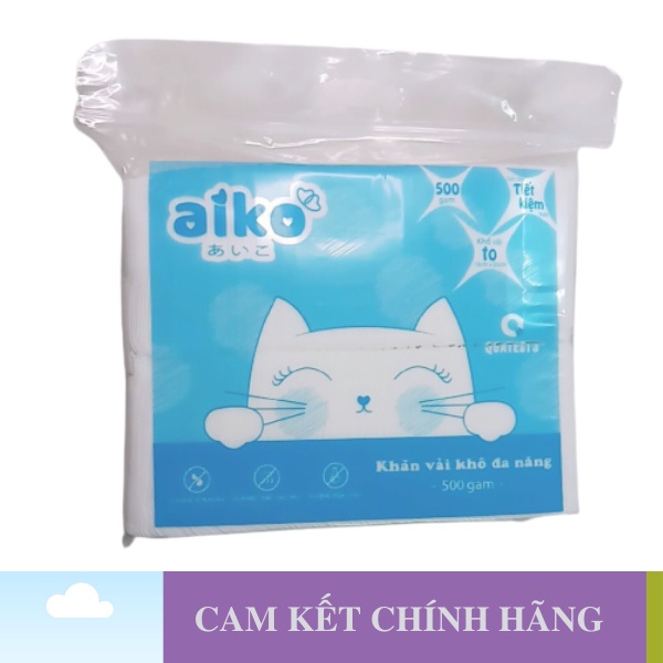 Khăn vải khô Aiko đa năng Khăn giấy khô đa năng Aiko 160 tờ 270 tờ 450 tờ - Hộp/Túi