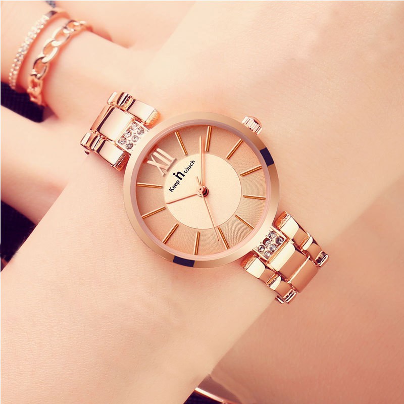 ĐỒNG HỒ NỮ KEEP IN TOUCH TRẺ TRUNG DÂY THÉP CHÍNH HÃNG
