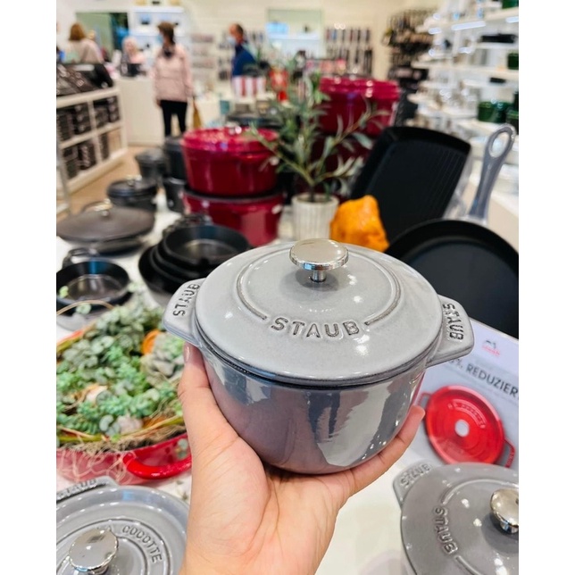 Nồi Staub gohan 12cm màu xám
