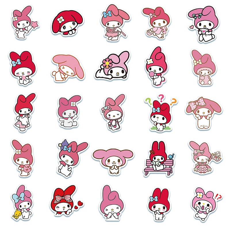 Set 10/50 Sticker Hoạt Hình Dán Ván Trượt