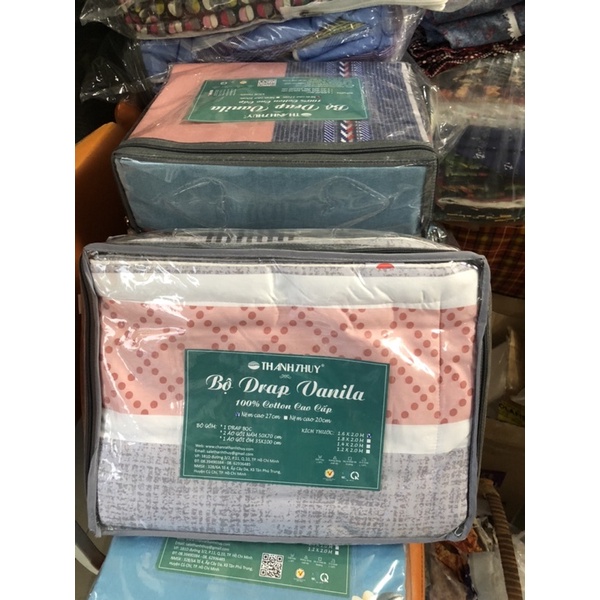 Bộ Drap bọc , hộp - size 1,6m  - 1,8m - M25