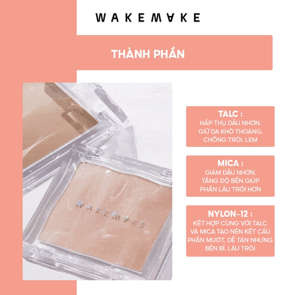 Bảng Phấn Bắt Sáng Wakemake Mix Blurring Volume Highlighter 9.5g