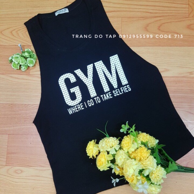 Áo ba lỗ tập gym