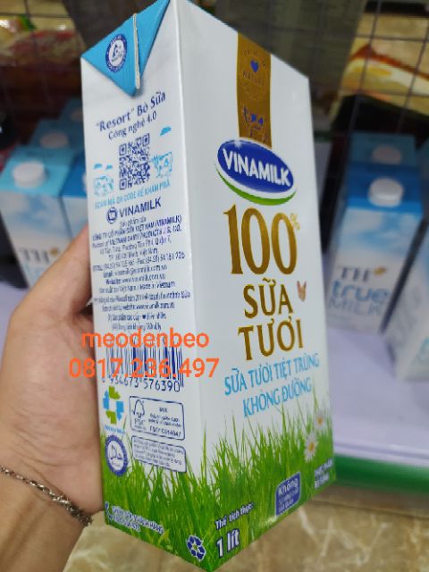 Sữa tươi vinamilk 1 lít