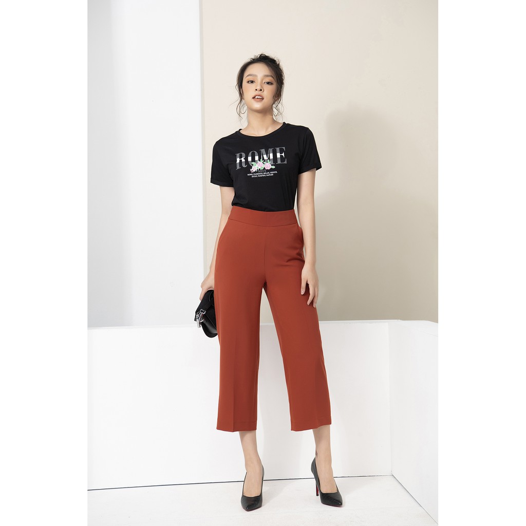 [CHÍNH HÃNG SALE KHỦNG] Quần suông Luperi ống rộng dáng lửng khóa sườn vải đũi Hàn không nhăn siêu đẹp mịn mát LFQD2100