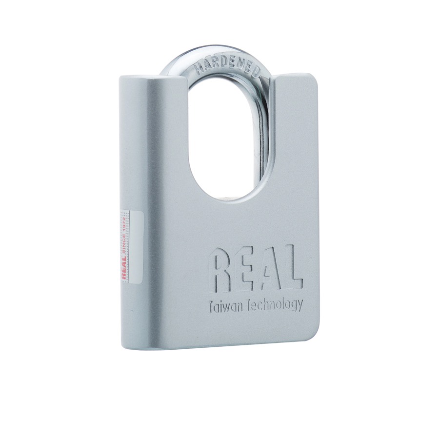 Ổ khóa chống cắt hiệu REAL 65mm AC65 bằng kẽm 4 chìa nhíp đĩa thau Taiwan Technology