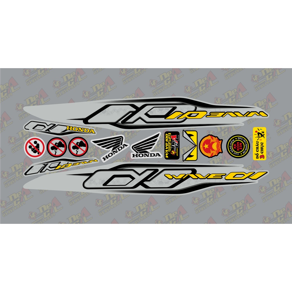 Tem rời Wave a 50 - 100 cc Đời 2006-2016 Mẫu Alpha zin 2021  919529