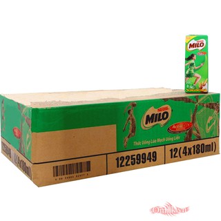 Thùng sữa Milo Nestlé hộp 180ml (48 hộp)