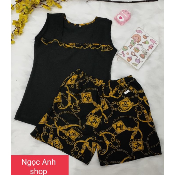 Bộ đùi phối thun solen nhung ,gân tầm ý ,aty loại 1