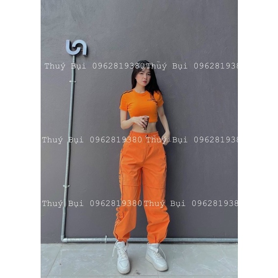 SÉT BỘ THỂ THAO CROPTOP FUNOFF CỘC TAY FULL SIZE LT01