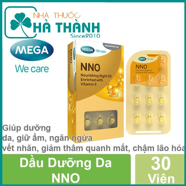 Vitamin E NNO - Viên cấp ẩm NNO cung cấp Vitamin E và dầu Jojoba